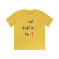 Custom Colorful Kids T-Shirt — "Your Custom Text" Personalized Tee